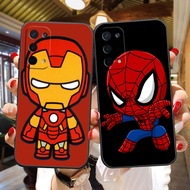 Cartoon Ironman Spiderman Soft Black Silicon TPU Cell Phone Case For OPPO R17 R15 R11 R9 R7 K1 F11 F9 F7 F5 A9 A7 A79 A75 A73 Realme RENO 3 2 6.4 U1 M B S X Z Pro Plus Youth 5G