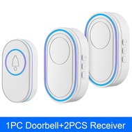 ☢☁♟ Hollarm Wireless Doorbell IP65 Waterproof LED Light Outdoor Door Bell Kit 150M Remote Smart Home