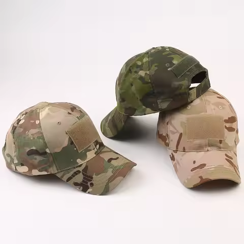 Men Women Outdoor Camouflage Tactical Baseball Cap Men's Tactical CP Hat Velcro Duckbill Cap