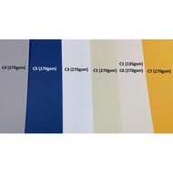 (GROUP C) A4 30PCS / 40PCS / 50PCS FANCY CARD / DESIGN / PROJECT/MULTI PURPOSE CARD / PAPER