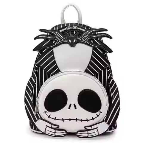 Loungefly Nightmare Before Christmas Headless Jack Skellington Womens Double Strap Shoulder Bag Purs
