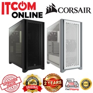 CORSAIR ATX CASING 4000D AIRFLOW & FRAME (CC-9011200-WW/CC-9011201-WW/CC-9011312-WW) BLACK/WHITE