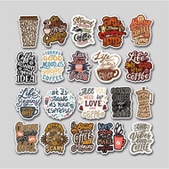STICKER PACK COFFEE QUOTE | TUMBLER STICKER | LAPTOP, Suitcase, Helmet Stickers