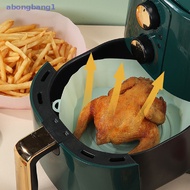 abongbang1 21cm Air Fryers Oven Baking Tray Fried Chicken Basket Mat AirFryer Silicone Pot Round Replacemen Grill Pan Accessories Nice