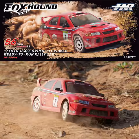 HNR H9804 FOXHOUND 1/10 Brushless 4WD RC Rally Car 90KM/H Race or Drift High-Performance Racing Drif