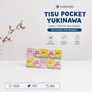 Pack of 10 Pcs Yukinawa Pocket Tissue 3 Ply contains 7 Sheets of Pocket Tissue Facial Tissue Eating 