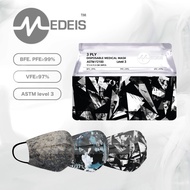 3 ply Medeis Hong Kong Medical Mask | BFE 99% | CE/FDA/TYPE IIR EN14683 ASTM [LUX Collection]