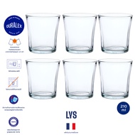Duralex Lys 210 ml เซต 6 ใบ แก้วน้ำ กาแฟ ชา เทมเปอร์