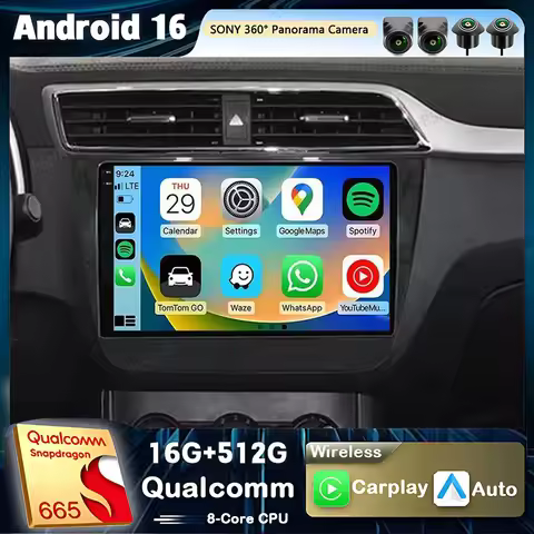 Android 16 Qualcomm Carplay Car Radio For MG ZS 2014 - 2022 Multimedia Video Player Navigation GPS S