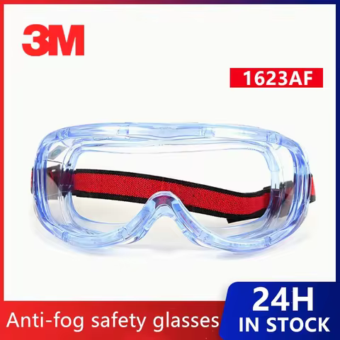 3M 1623AF Anti Chemical Splash Goggles Anti-Fog Safety Anti-UV Polycarbonate Goggles Vent Design Lab