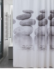 Shidui polyester shower curtain printing waterproof bathroom curtain bathroom partition curtain