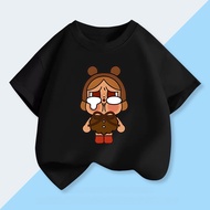 【220G 100%Cotton Tshirt】NELLY The most popular Perempuan Lengan Pendek [CryBaby] Cartoon Graphic T S