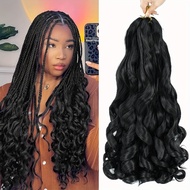 Long Crochet Hair French Curly Braiding Hair Curly Braiding Hair Pre Stretched Braiding Hair Loose W