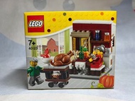 (絕版全新) Lego 40123 可配合 Modular building 10243 / 10182 / 10224 節日系列 感恩節場景 Thanksgiving Feast