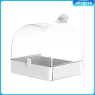 [Ahagexa] Bird Bath Box Bird Bathtub Parrot Bowl Cage Accessories Bird Bathtub for Parrot