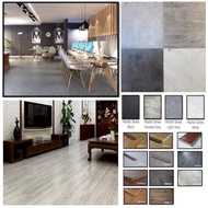 [SG SELLER] Water-Resistant Vinyl Flooring PVC Self-Adhesive Wooden Marble Design DIY Home Flooring Tiles (MOQ : 36PCS)