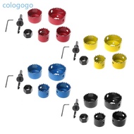 COLO 6Pcs Hole Circular Saw Set Drill Bit Cutting Cutter Round 32mm 38mm 45mm 54mm