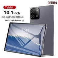10.1 Inch Pad6 Android 15 Tablet,MTK 6762 Octa-Core 2.0GHZ Processor,4GB RAM,64GB/128GB ROM,802.11ax