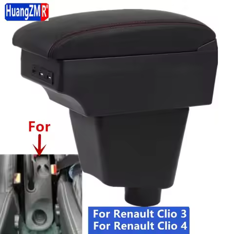 Armrest Box For For Renault Clio Captur Clio1 Clio2 Clio3 Clio 4 Clio RS Captur Leather Arm Rest Con