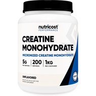 Nutricost Creatine Monohydrate Micronized Powder (1 KG) | Pure Creatine Monohydrate