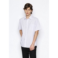 KEMEJA VALINO Men's White Printing Short Sleeve Shirt - V-AKAB03-N5