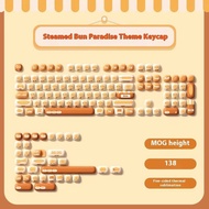 Akko พวงกุญแจธีมสวรรค์ซาลาเปา Mog 138key Keycap การ์ตูนที่กำหนดเองความร้อนระเหิดของขวัญสำหรับเดสก์ทอ