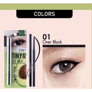 เบบี้ไบร์ท 2in1 อายไลเนอร์ / อินไลน์เนอร์ เนื้อครีม หัวเล็ก 1.5mm เขียนง่าย กันน้ำ 0.1g Baby Bright 