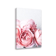 High Quantity DOARTDO Peony Flower Painting Picture Floral Canvas Wall Art Pink Flowers Bedroom Deco