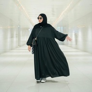 HB Datura Baby Doll Oversized Abayas Jersey Black Premium