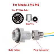 Mazda 3 M5 M8 BAU15S PY21W Bulb Holder Car Light Socket Adapter Accessories
