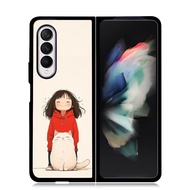 Samsung Z FOLD Series 7 6 5 4 3 Durable Plastic Hardcase Me and My Cat Case