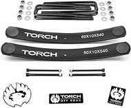 TORCH 1.5"-2" Rear Add A Leaf Lift Kit w/ 8.5" Square U Bolts for 1995-2021 Toyota Tacoma 2WD 4WD TR