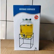 5 Liter Glass dispenser/Drink Container