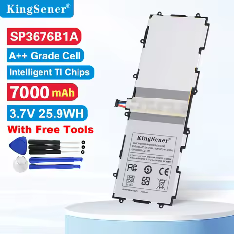 KingSener Sp3676b1a (1s2p ) Tablet Battery For Samsung Galaxy Note 10.1 Tab 2 P5100 P5110 P7500 P751