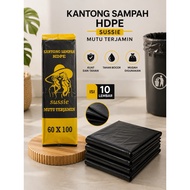 60 x 100 Thick HDPE Plastic Trash Bags, 10 sheets