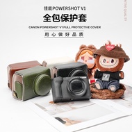 Canon V1 Camera Bag POWERSHOT V1 All-inclusive Protective Case G7x2 Leather Case G7x3 Camera Case Po
