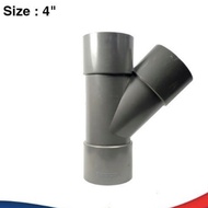 RUCIKA Y BRANCH AW 4 INCH 4 x 4 THICK TY TEE Y 45 degrees degrees degrees