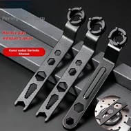 Thickened angle grinder wrench adjustable wrench four-claw angle grinder wrench accessories special 