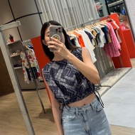 EVERYDAY APPARELS bandana crop เสื้อแขนกุดผูกเอว