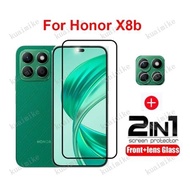 2 IN 1 Tempered Glass Screen protector + Camera Lens Glass Screen Protector for Honor X8b