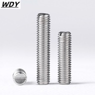 M2m2.5 M3M4M5 304 Stainless Steel Flat-End Fixing Screw Slotted Headless Machine Rice Top Screw Screw
