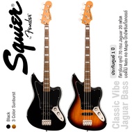 Fender® Squier Classic Vibe Jaguar Bass LRL กีตาร์เบส ยุคปี 70 ทรง Jaguar 20 เฟรต บอดี้ไม้นาโต้ ปิ๊กอัพอัลนิโก้ ** ประกันศูนย์ 1 ปี **