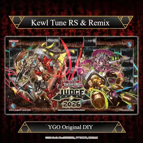 Original DIY Yugioh Kewl Tune RS Remix Play Mat Yu-Gi-Oh! TCG OCG Trading Card Games Mat Duel Plate 