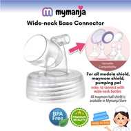 MYMANJA Wideneck Base Connector For Medela Maymom Pumping Pal Half Shield to use with Wideneck Bottl