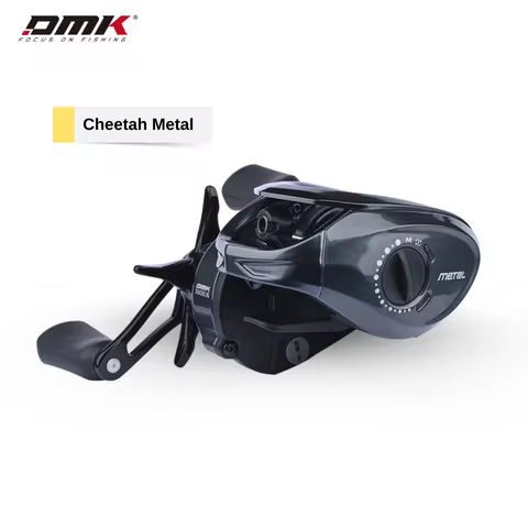 DMK Cheetah Metal Smart DC Baitcasting Reel - 8.5:1, Anti-Backlash Shallow&Universal Reel for Mandar