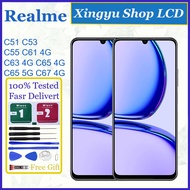Original For Realme C51 C53 C55 C61 4G C63 4G C65 4G C65 5G C67 4G LCD Display Touch Screen Digitize
