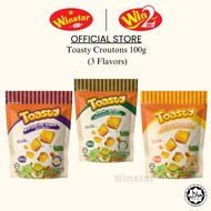 [NEW] Win2 Toasty Croutons 100g | Garlic Bread | Crispy Bread | Made of Real Bread | Snacks | Bakery