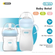 Dr.isla Botol Susu Natural Wide Neck Baby Newborn Milk Feeding Bottle (11oz/8oz/5oz)