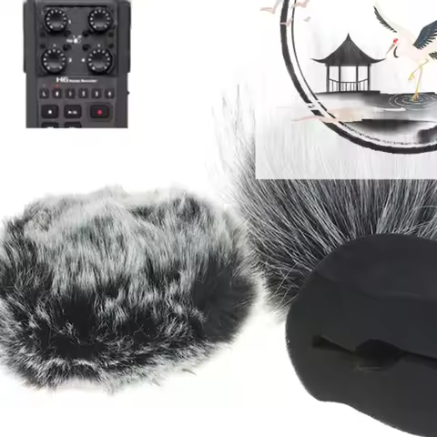 1Pc Foam Mic Wind Cover Furry Windscreen Muff For ZOOM H5 H6 Recorder Microphone