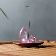 Sanmantuo Ancient Method Glass Incense Burner Incense Insert Lotus Sky Blue Pink Thread Incense Inse